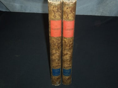 1911 L'ILLUSTRATION FRENCH MAGAZINE BOUND VOLUME SET OF 2 - FULL YEAR
