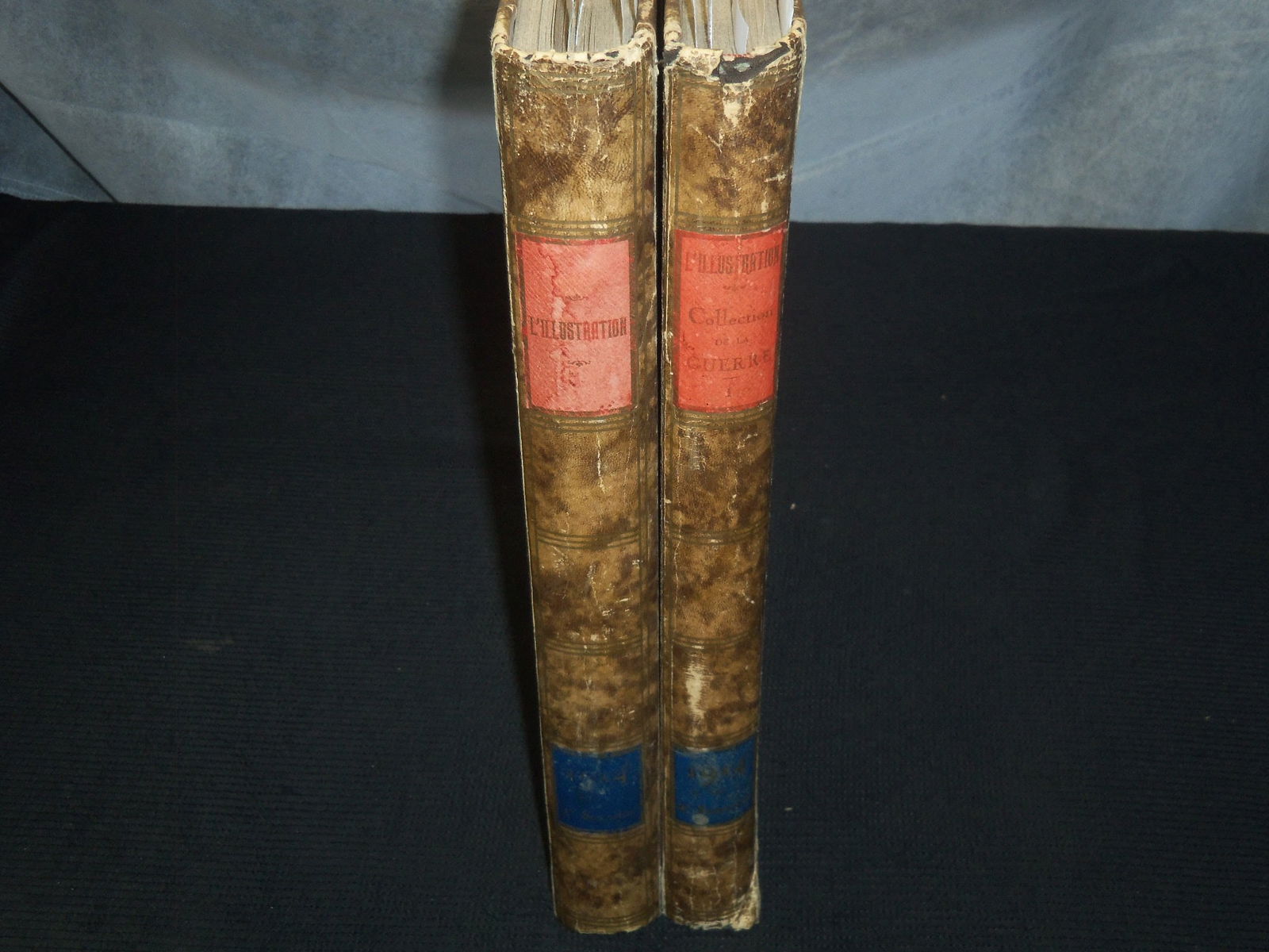 1914 L'ILLUSTRATION FRENCH MAGAZINE BOUND VOLUME SET OF 2 - FULL YEAR - LA GUERRE (1 of 11)