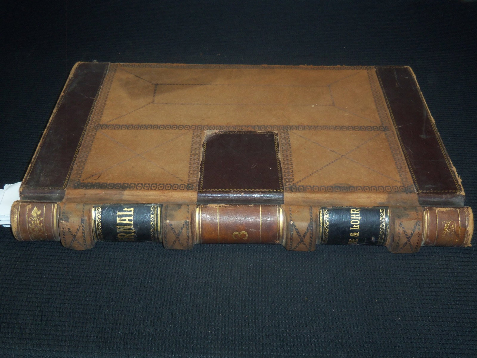 1892-1895 ORANGE CITY IOWA OLD LEDGER BOOK - MEIDE & LOHR: An old Orange City, Iowa ledger book with entries from the 1892-1895. There are a total of 319 pages.