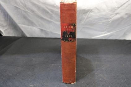 1906 JANUARY-JUNE LIFE MAGAZINE BOUND VOLUME - FLAGG & GIBSON ILLUSTRATIONS