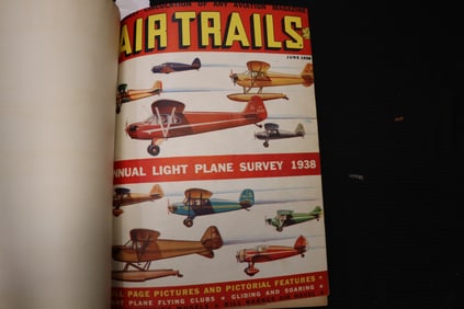 1938 JUNE-SEPTEMBER AIR TRAILS MAGAZINE - BOUND VOLUME