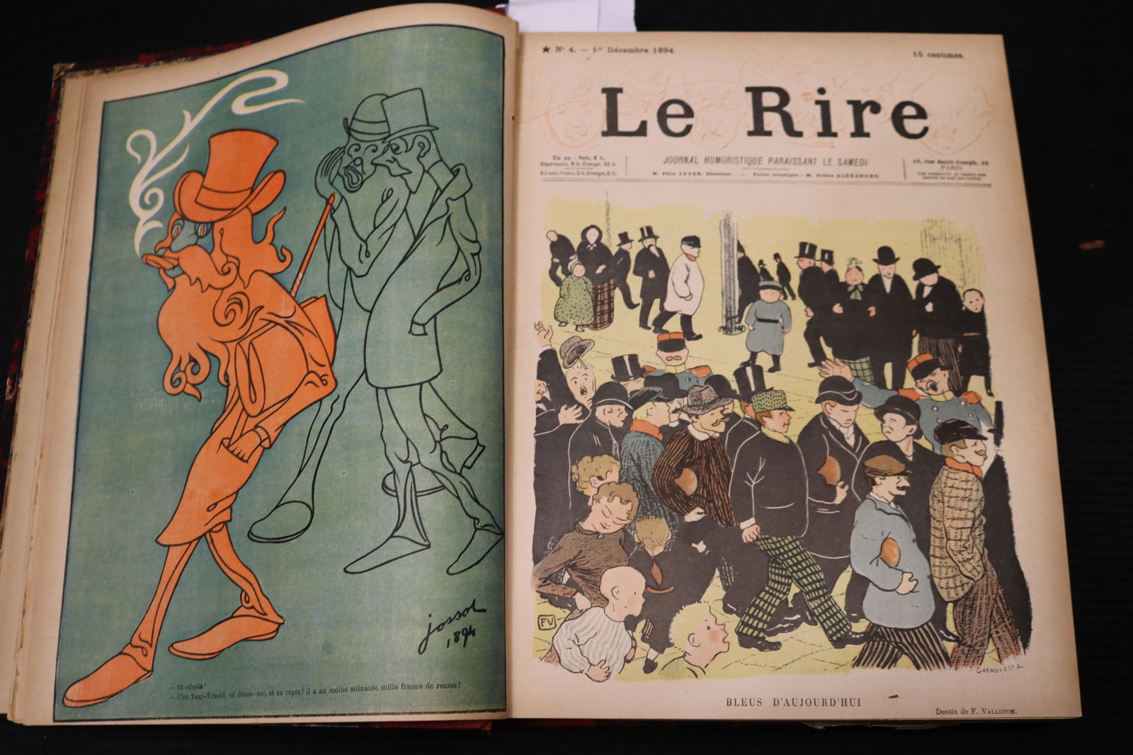 1894-1895 LE RIRE - BOUND VOLUME - LAUTREC - VOLUME 1 (1 of 11)