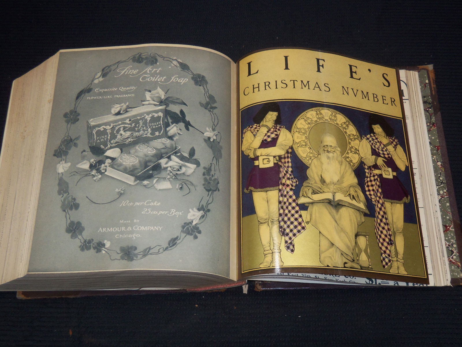 1900 JANUARY-DECEMBER LIFE MAGAZINE BOUND VOLUME - FULL YEAR - MAXFIELD PARRISH (1 of 7)