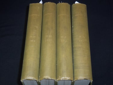 1914-1917 ARCHITECTURE MAGAZINE BOUND VOLUMES LOT OF 4