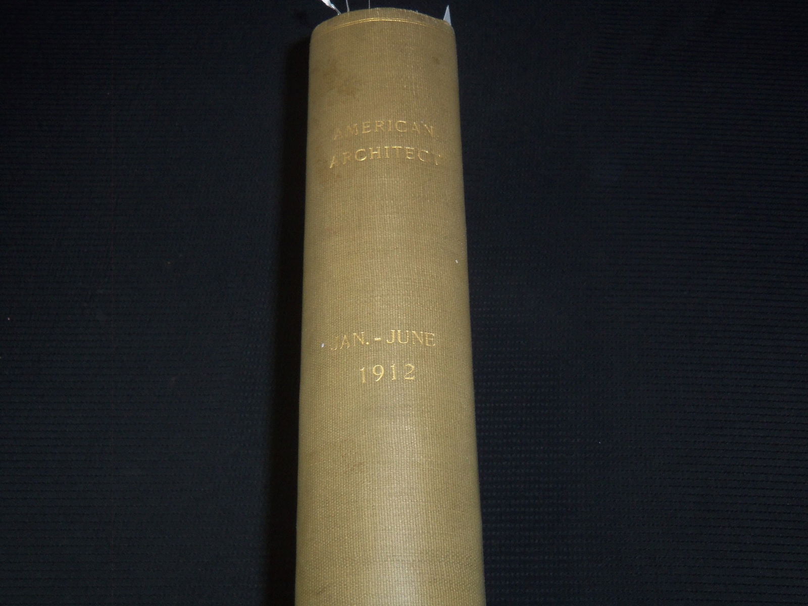 1912 JANUARY-JUNE THE AMERICAN ARCHITECT BOUND VOLUME (1 of 9)