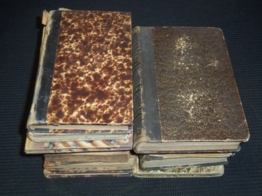 19TH CENTURY GERMAN BOOKS LOT OF 12 BOOKS