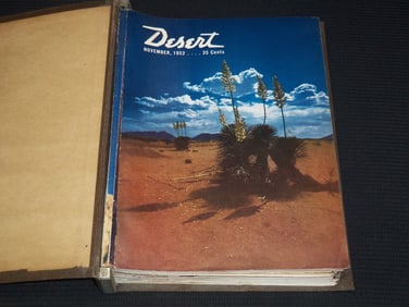 1951-1952 DESERT MAGAZINE BOUND VOLUME - 14 TOTAL ISSUES