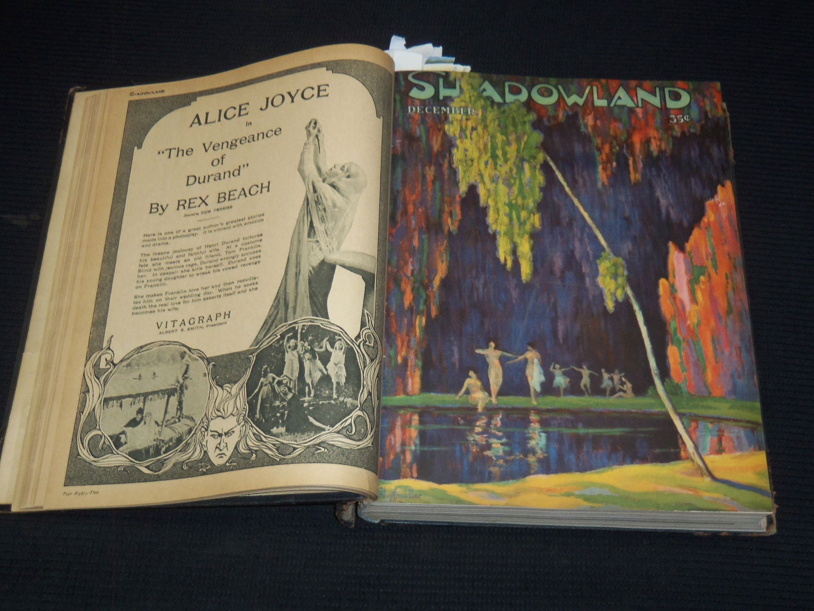 1919-1920 SHADOWLAND MAGAZINE BOUND VOLUME - NICE COVERS (1 of 17)
