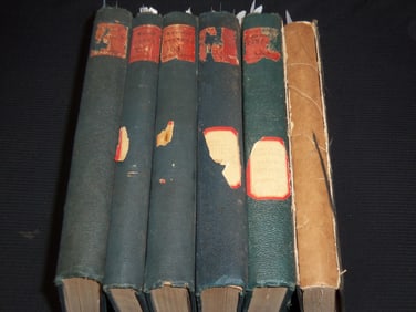 1901-1908 BULLETIN OF THE JOHNS HOPKINS HOSPITAL- 6 VOLUMES - OSLER - CUSHING