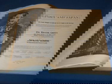 1906 RUSSIA AND JAPAN - LAND AND SEA FOR EMPIRE VOLUME - NICE ILLUSTRATIONS