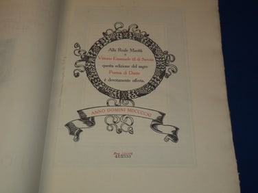 1911 LA COMEDIA DEL DIVINO - LIMITED EDITION #283 - DANTE ALIGHIERI