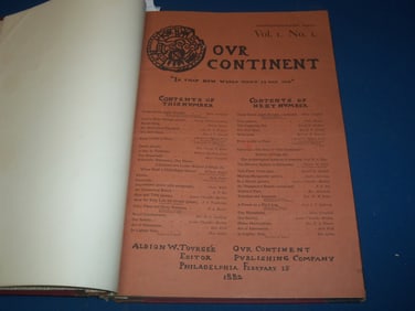 1882 FEBRUARY - JULY OUR CONTINENT MAGAZINE BOUND VOLUME NO. 1
