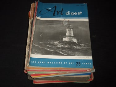 1940'S THE ART DIGEST MAGAZINE LOT - 59 ISSUES