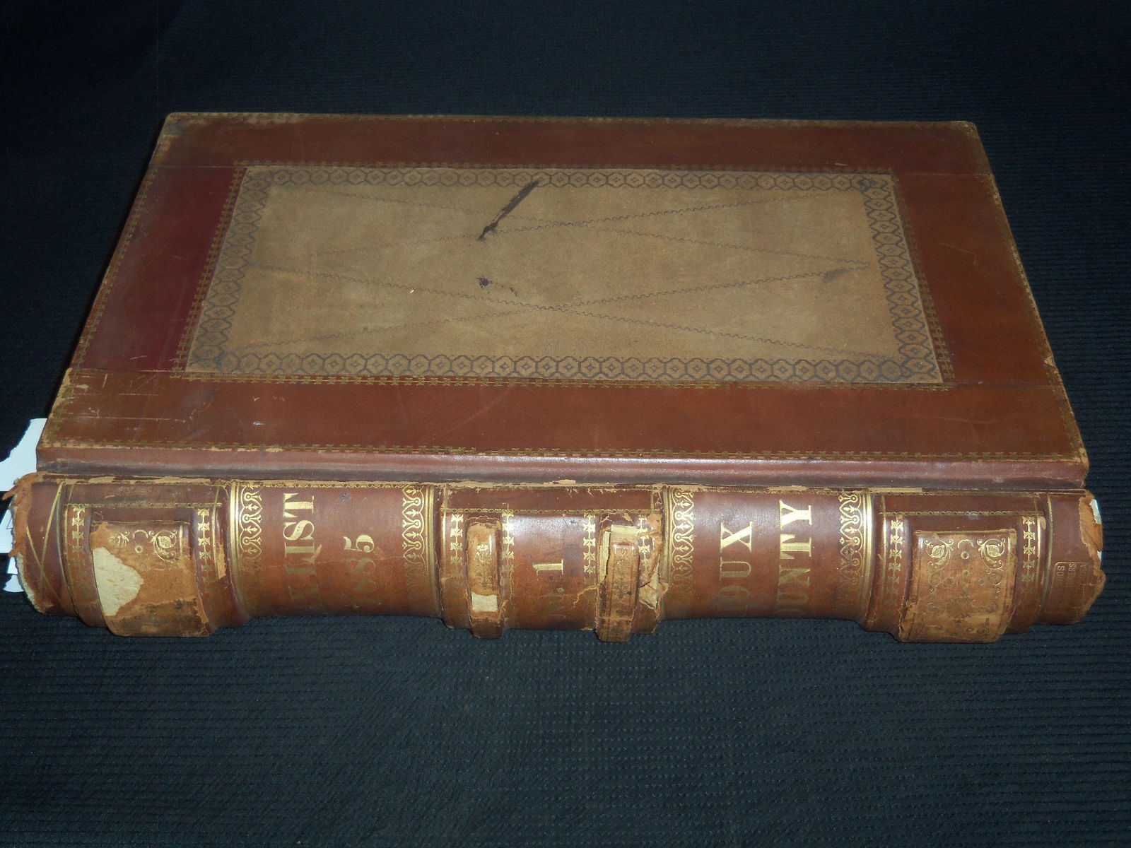 1886 OLD SIOUX COUNTY TAX LEDGER BOOK - IOWA (1 of 10)