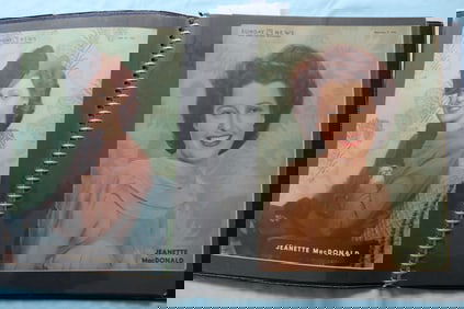 MOVIE STAR MAGAZINE PHOTOS SCRAPBOOK - JAYNE MANSFIELD - JEANETTE MACDONALD