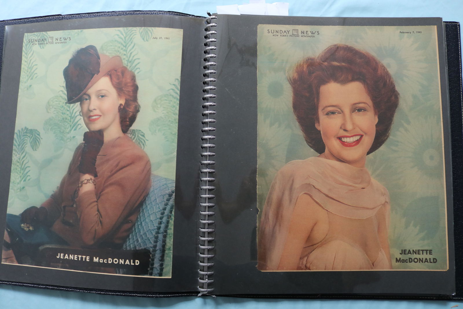 MOVIE STAR MAGAZINE PHOTOS SCRAPBOOK - JAYNE MANSFIELD - JEANETTE MACDONALD