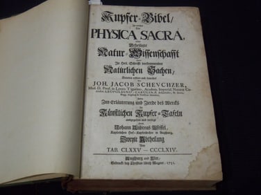 1731 KUPFER-BIBEL PHYSICA SACRA VOLUME NO. 2 - GERMAN - JOHANN JAKOB SCHEUCHZER