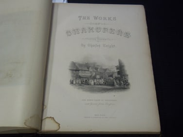 1870'S THE WORKS OF SHAKESPERE - CHARLES KNIGHT - VOLUME 1 - IMPERIAL EDITION