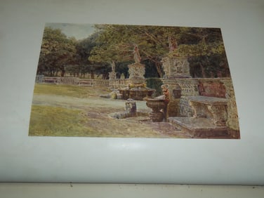 1907 ITALIAN GARDENS AFTER DRAWINGS BY GEORGE S. ELGOOD VOLUME