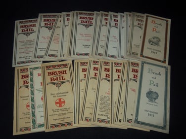 1911-1928 BRUSH AND PAIL MAGAZINE LOT OF 25 ISSUES