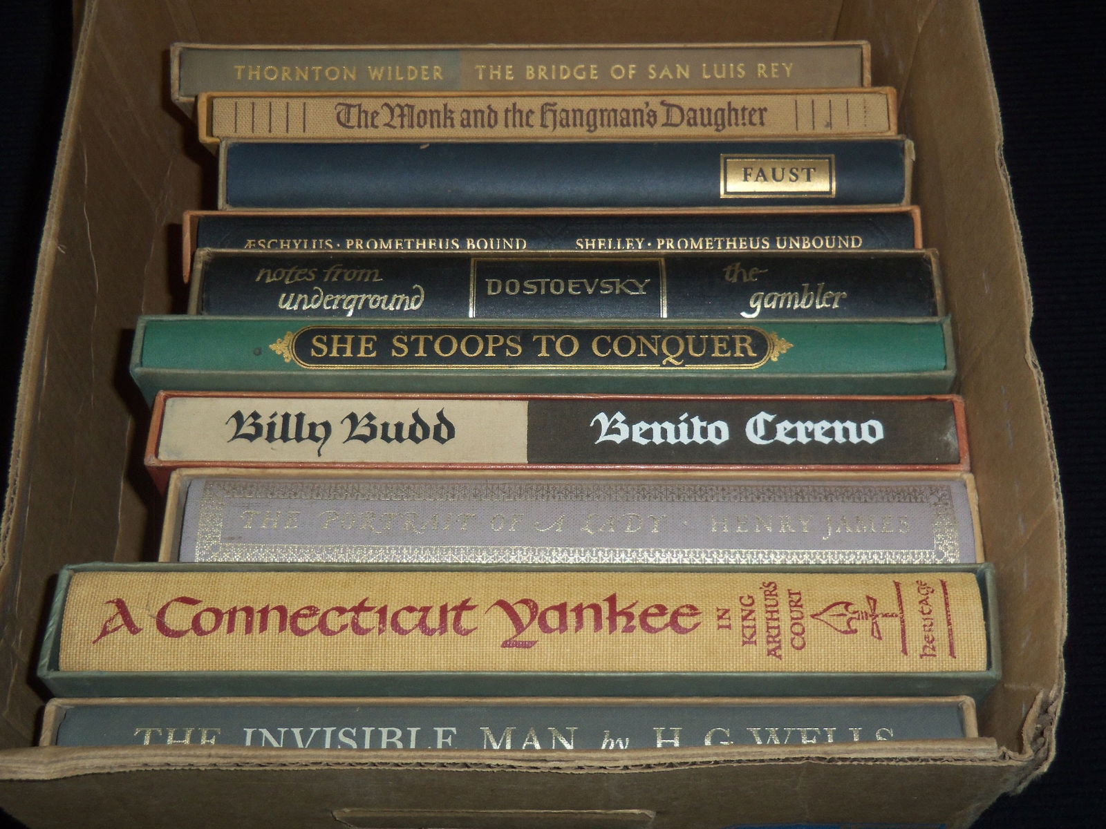 HERITAGE PRESS BOOK LOT OF 10 - HARDCOVER WITH SLIP CASES (1 of 2)