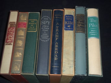 HERITAGE PRESS BOOK LOT OF 8 - HARDCOVER WITH SLIP CASES