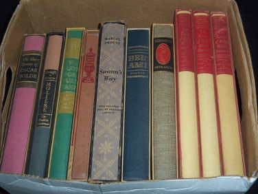 HERITAGE PRESS BOOK LOT OF 10 - HARDCOVER WITH SLIP CASES
