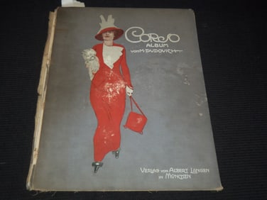 1920 CORSO ALBUM VON MARCELLO DUDOVICH - GERMAN - 32 ILLUSTRATIONS