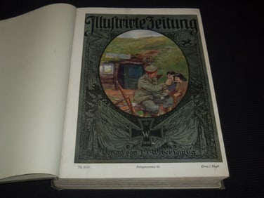 1915 ILLUSTRIRTE ZEITUNG MAGAZINE BOUND VOLUME - GERMAN