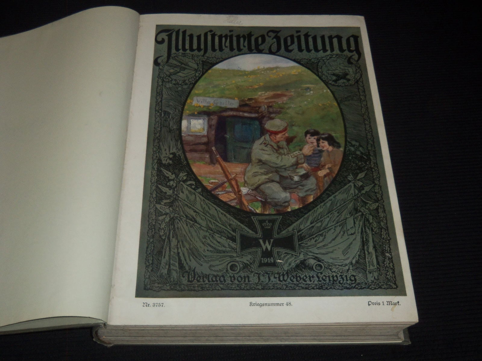 1915 ILLUSTRIRTE ZEITUNG MAGAZINE BOUND VOLUME - GERMAN (1 of 11)