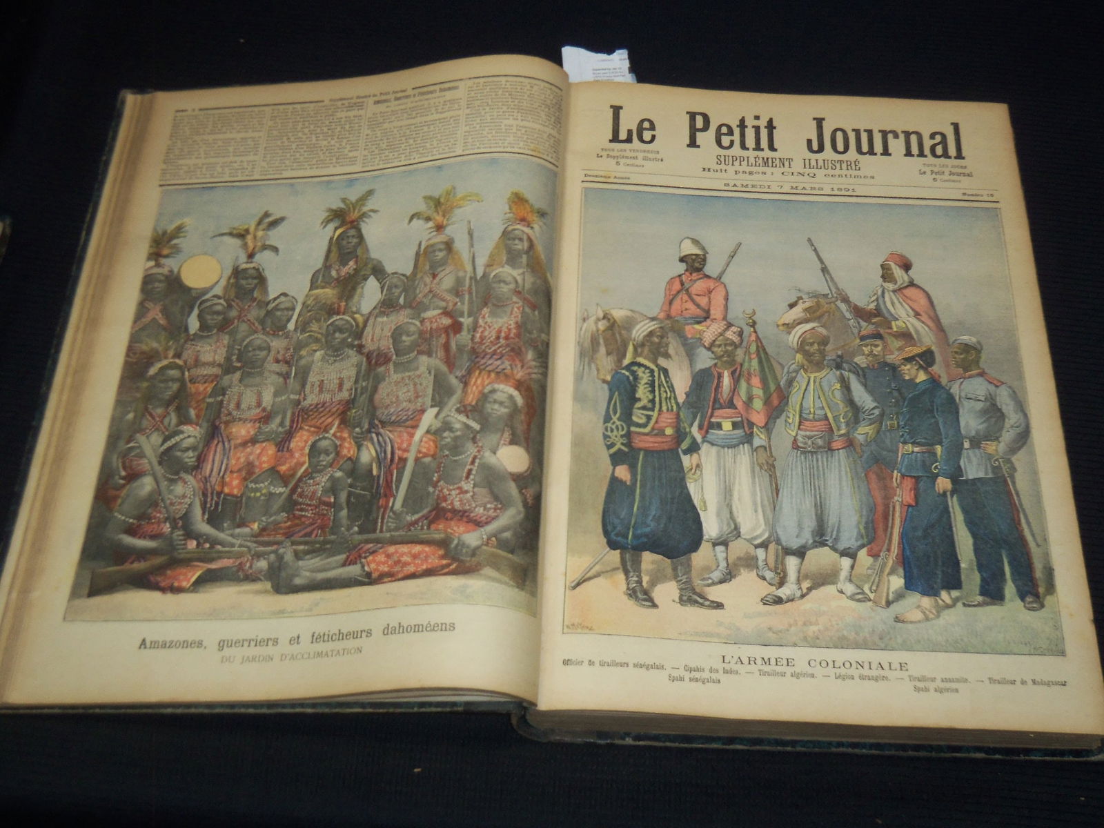 1890-1892 LE PETIT JOURNAL ILLUSTRE FRENCH MAGAZINE BOUND VOLUME (1 of 11)