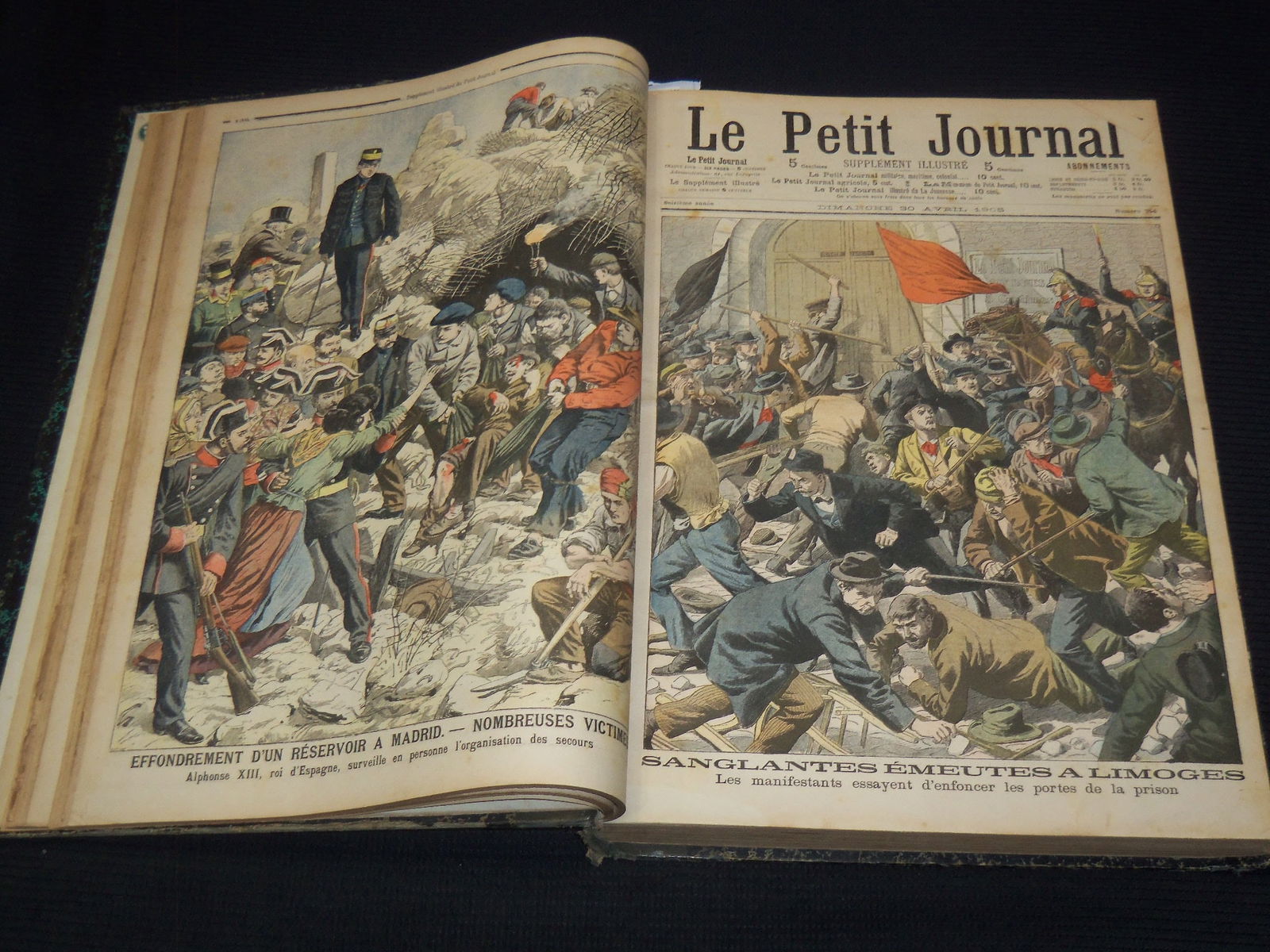 1905-1906 LE PETIT JOURNAL ILLUSTRE FRENCH MAGAZINE BOUND VOLUME (1 of 10)