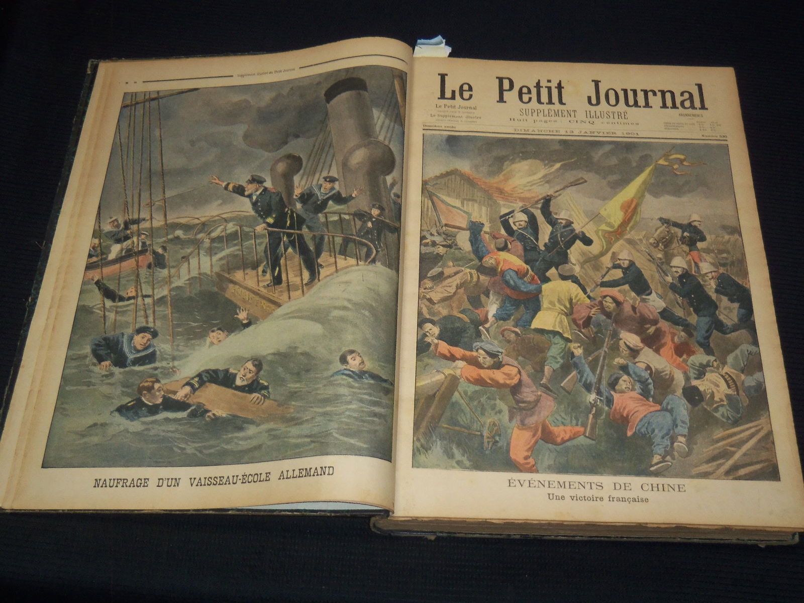 1901-1902 LE PETIT JOURNAL ILLUSTRE FRENCH MAGAZINE BOUND VOLUME (1 of 8)