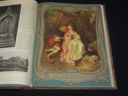 1911 L'ILLUSTRATION FRENCH MAGAZINE BOUND VOLUME SET OF 2 - FULL YEAR: This is a lot of 2 bound volumes of L'Illustration French magazine from 1913. Each volume is 6 months; January-June and July-December.