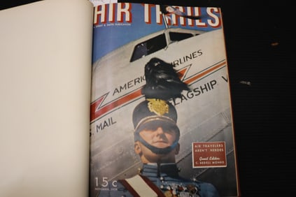 1938-1939 AIR TRAILS MAGAZINE BOUND VOLUME - GREAT COVERS