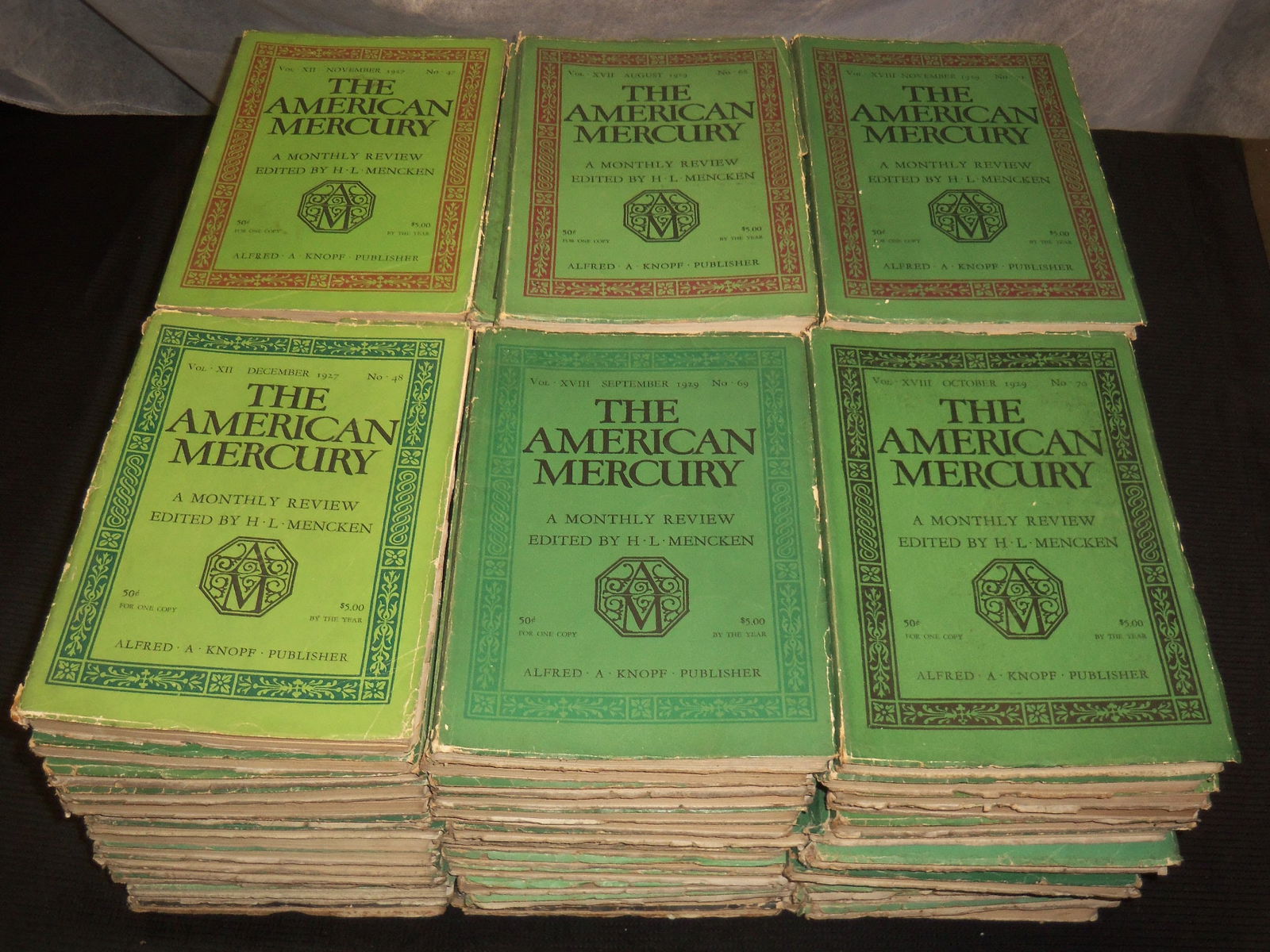 1927-1935 THE AMERICAN MERCURY MAGAZINE RUN OF 96 ISSUES - HUGE LOT (1 of 7)