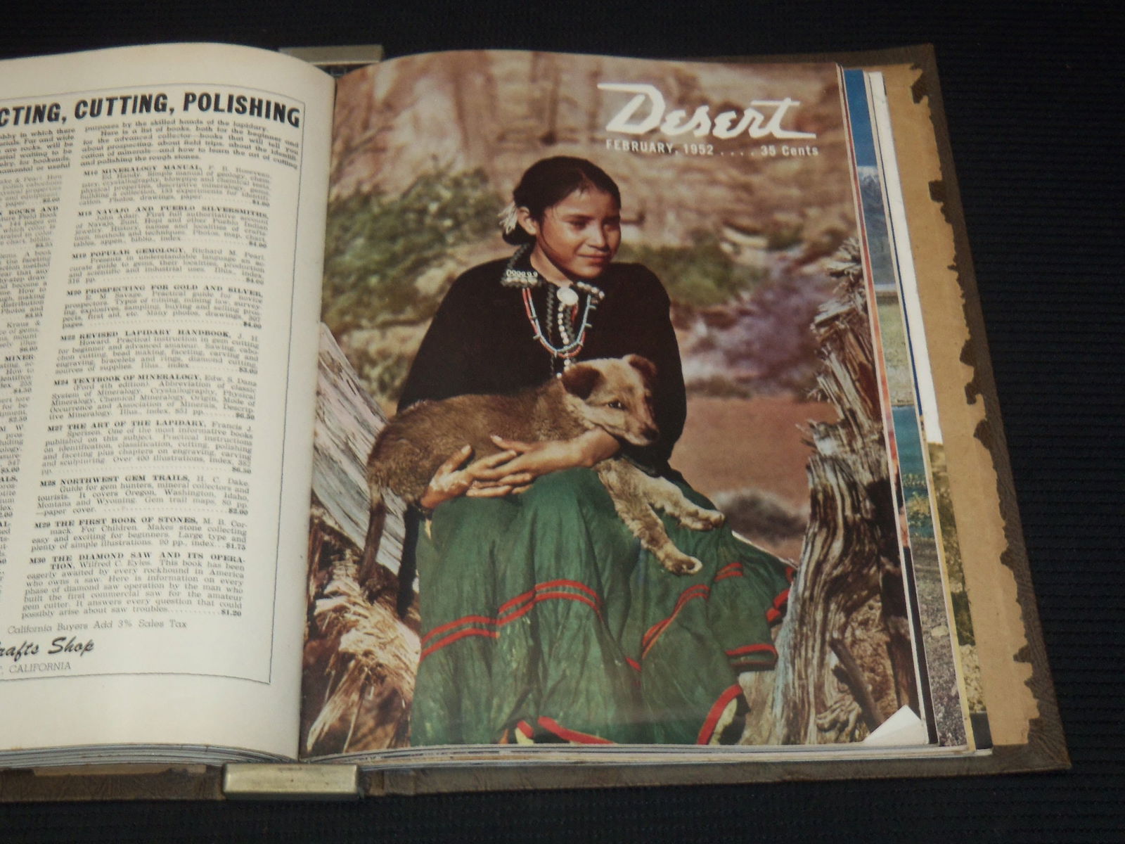 1951-1952 DESERT MAGAZINE BOUND VOLUME - 14 TOTAL ISSUES (1 of 5)