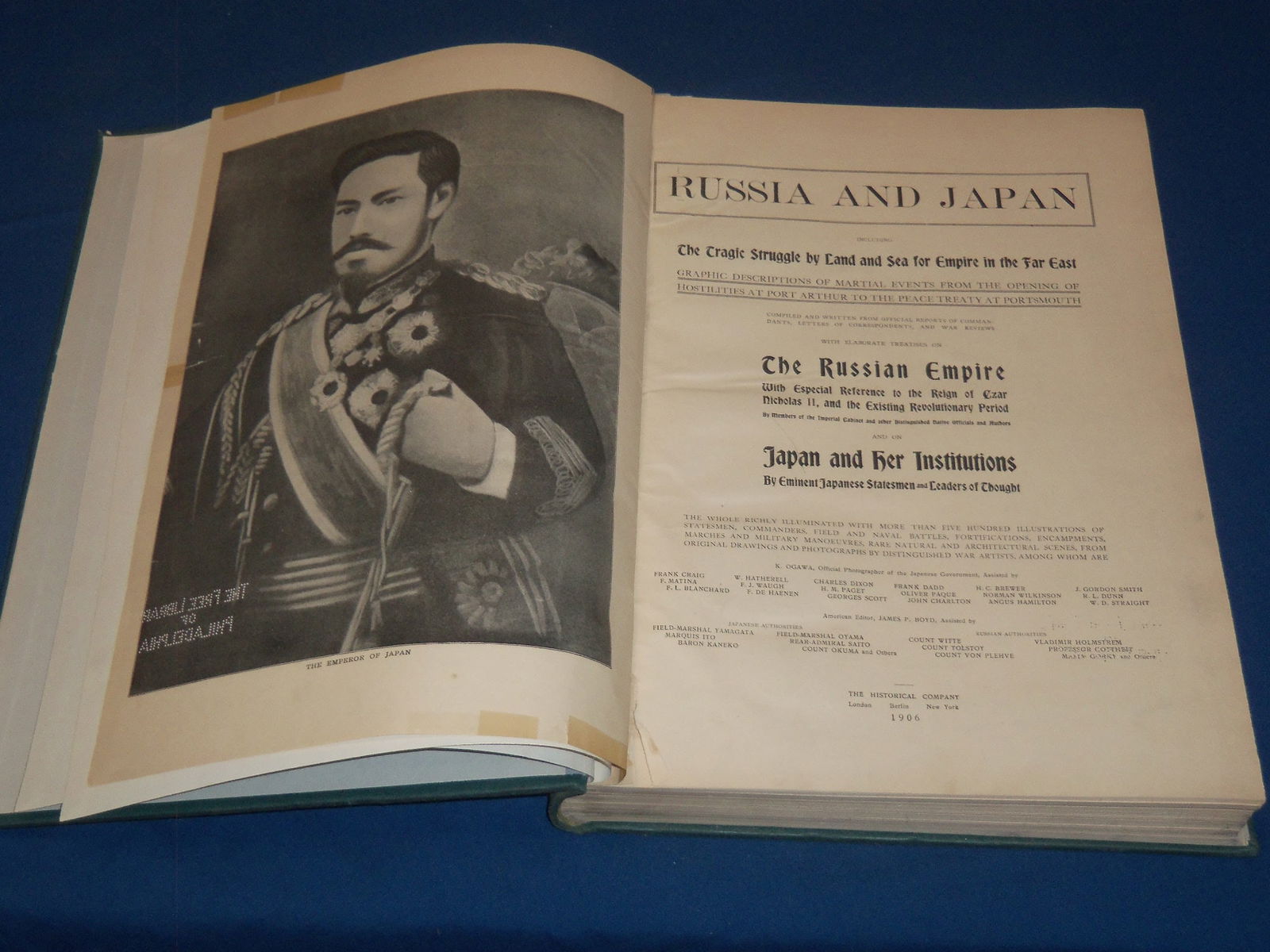1906 RUSSIA AND JAPAN - LAND AND SEA FOR EMPIRE VOLUME - NICE ILLUSTRATIONS (1 of 10)