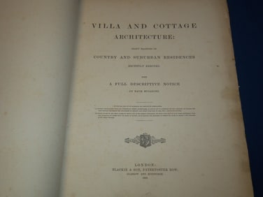 1868 VILLA AND COTTAGE ARCHITECTURE VOLUME