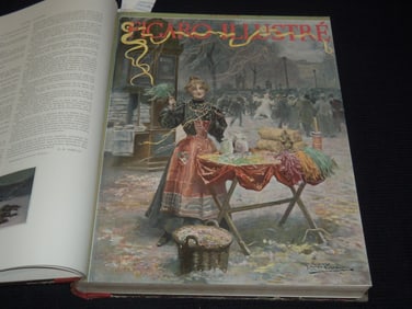 1897 FIGARO ILLUSTRE FRENCH MAGAZINE BOUND VOLUME - NICE COLOR ILLUSTRATIONS
