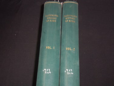 1884 THE ILLUSTRATED HISTORY OF ROME BY GEORGE SMITH - 2 VOLUMES