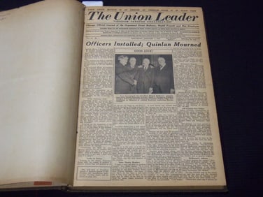 1939 THE UNION LEADER - CHICAGO RAILWAY - RAPID - BUS EMPLOYEES BOUND VOLUME