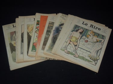 1905 LE RIRE JOURNAL HUMORISTIQUE FRENCH MAGAZINE LOT - 20 PIECES