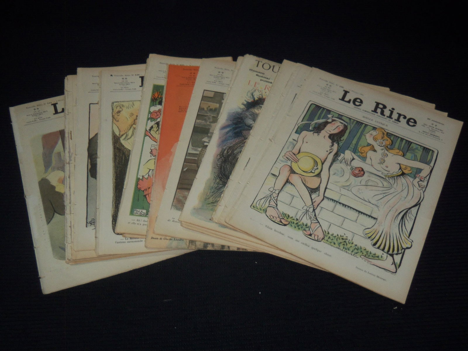 1905 LE RIRE JOURNAL HUMORISTIQUE FRENCH MAGAZINE LOT - 20 PIECES: Lot of 20 pieces of Le rire Journal - Humoristique French magazines from 1905. There may be some duplicates.