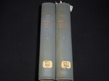 1897 BENCH AND BAR OF OHIO BY GEORGE IRVING REED - 2 VOLUMES