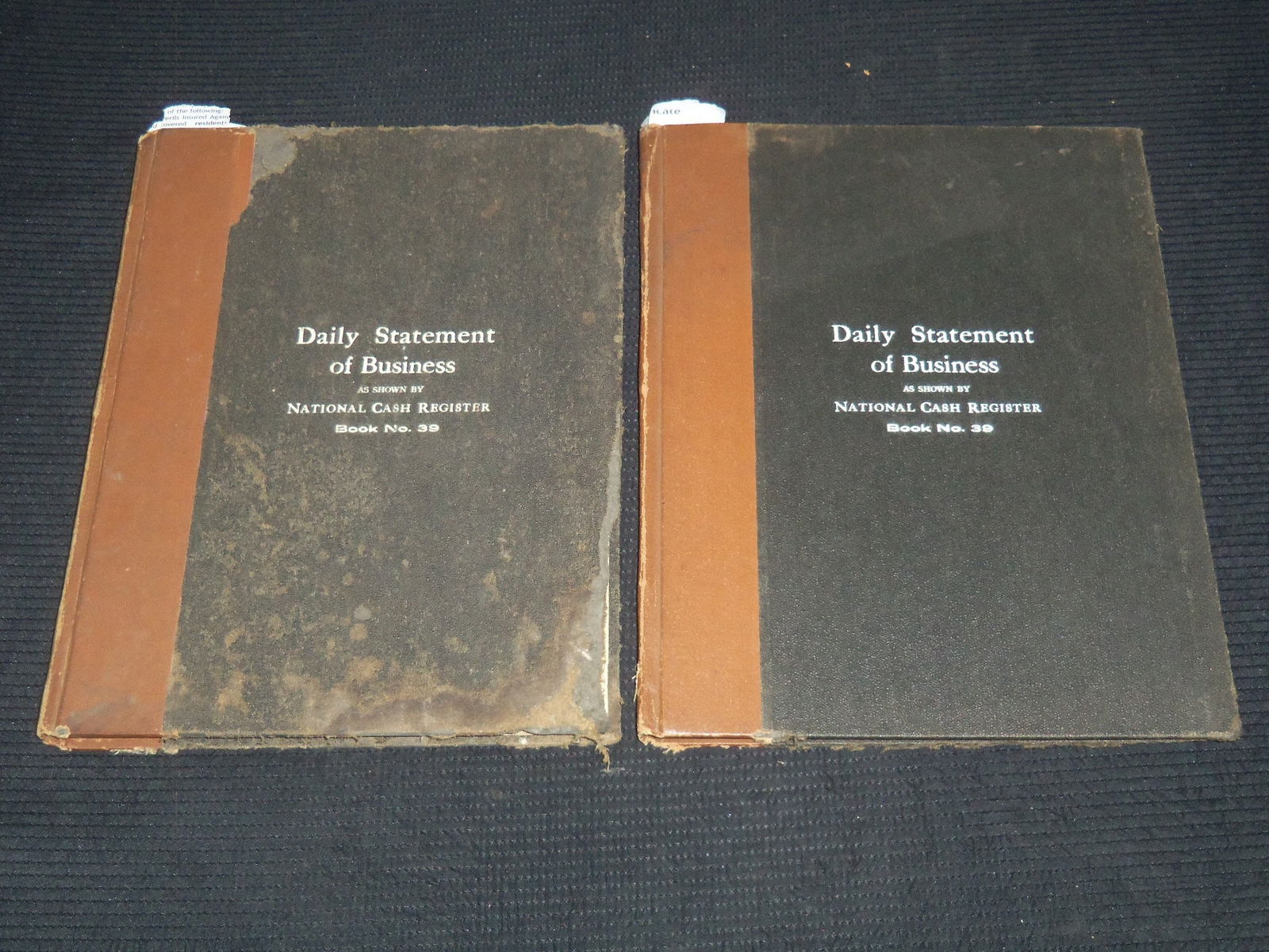 1924-1925 MOVIE THEATRE LEDGER BOOKS - BOONTON, NEW JERSEY (1 of 12)