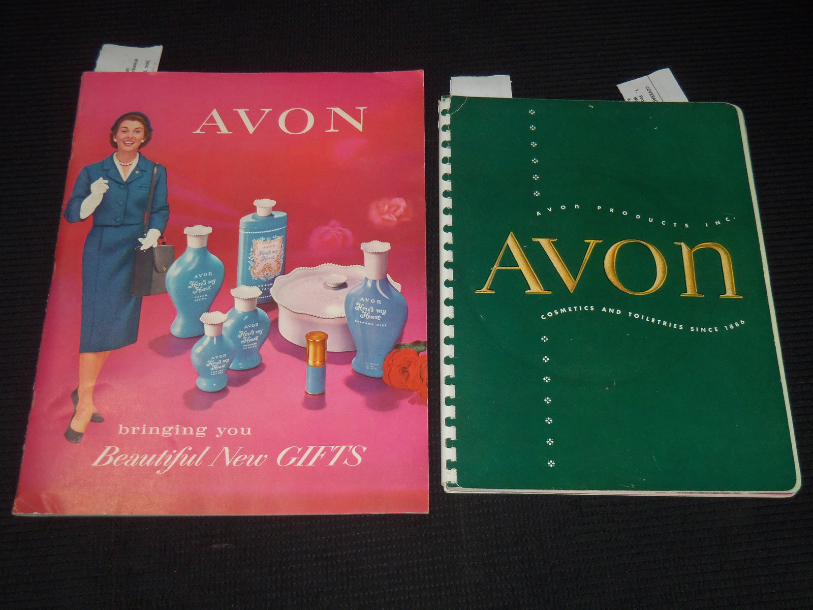 1950'S AVON PRODUCTS CATALOGS LOT OF 2: A lot of 2 Avon Products catalogs from the 1950's.