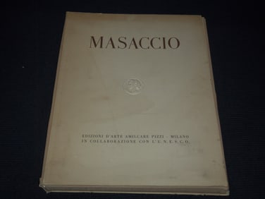 1950'S MASACCIO BOOK BY CAPPELLA BRANCACCI - COLOR PLATES - MARIO SALMI
