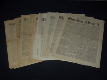 1894 NORTH CAROLINA CHRISTIAN ADVOCATE NEWSPAPER LOT OF 10 - GREENSBORO