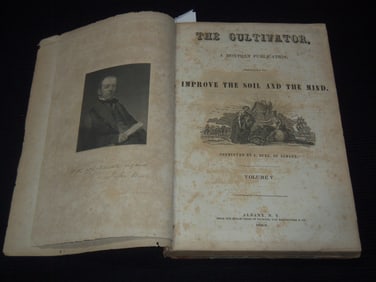 1838-1839 THE CULTIVATOR MAGAZINE BOUND VOLUME NO. 5